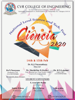 CIENCIA 2K20 National Level Technical Fest Poster
